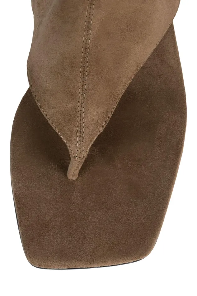 Women Jeffrey Campbell Knee To Thigh CONFIDENCE Black Suede