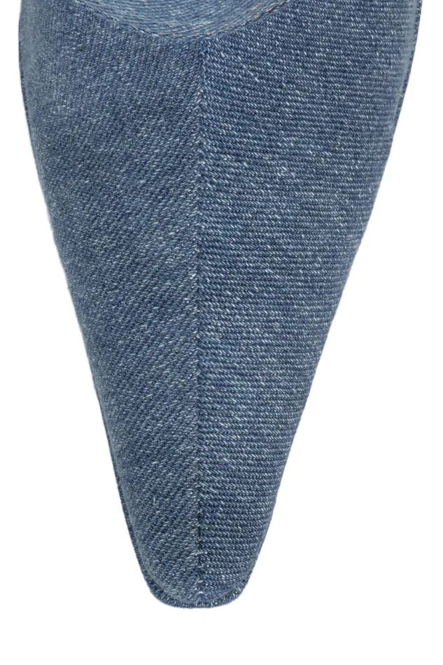 Women Jeffrey Campbell Knee To Thigh POCKETED Blue Denim