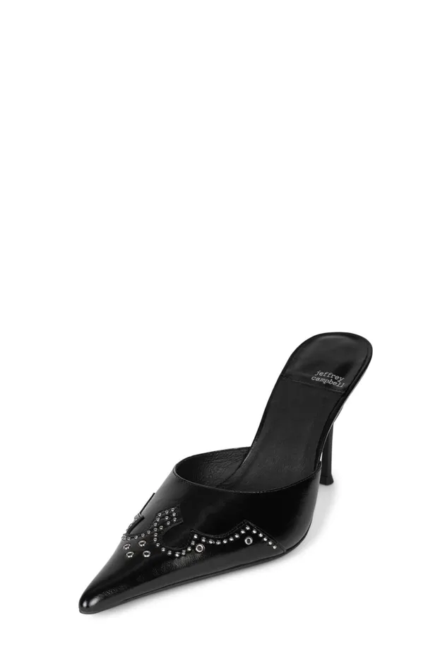 Women Jeffrey Campbell Mule KICKROCKS Black