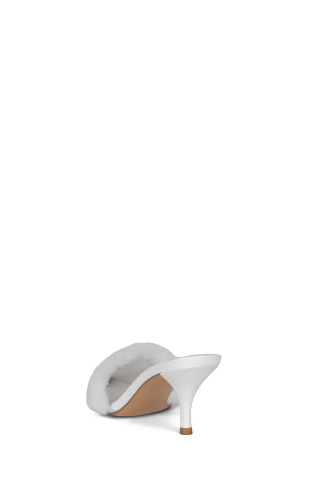 Women Jeffrey Campbell Mule TASTEFUL Red Patent Combo
