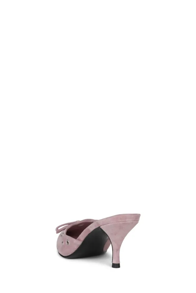 Women Jeffrey Campbell Pump GRATIS Baby Pink Suede Silver