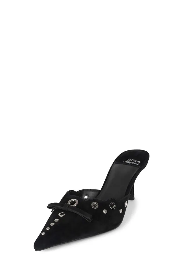 Women Jeffrey Campbell Pump GRATIS Baby Pink Suede Silver