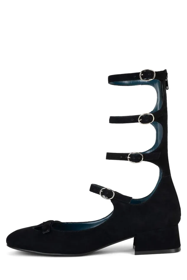 Women Jeffrey Campbell Pump LAMINA Black Suede