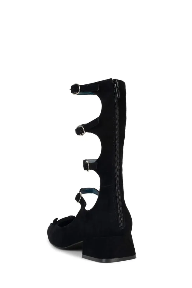 Women Jeffrey Campbell Pump LAMINA Black Suede