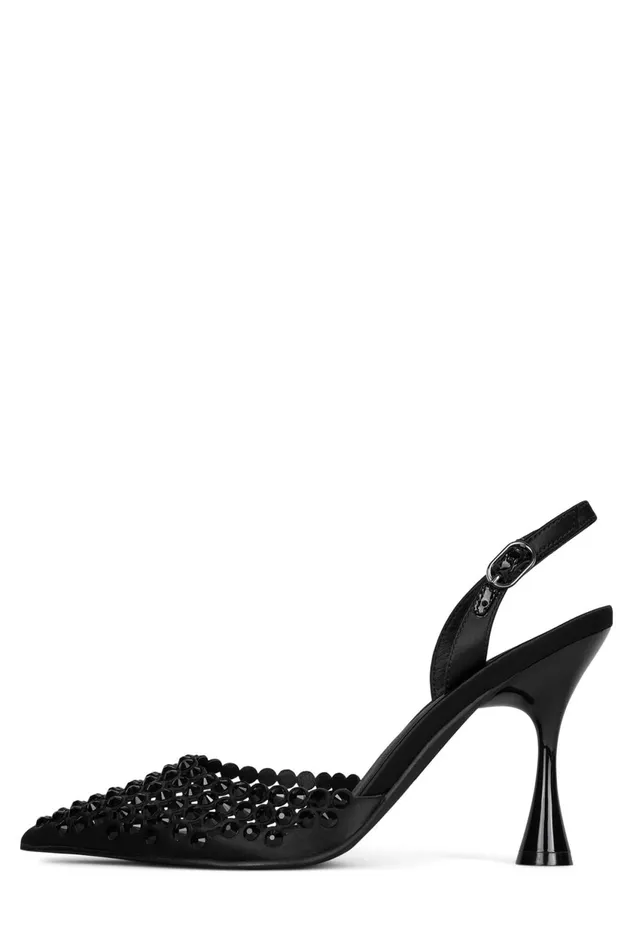 Women Jeffrey Campbell Pump SHINER Clear Silver