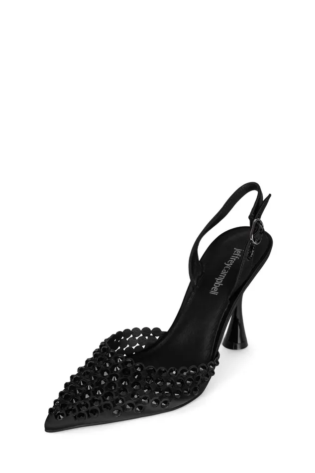 Women Jeffrey Campbell Pump SHINER Clear Silver