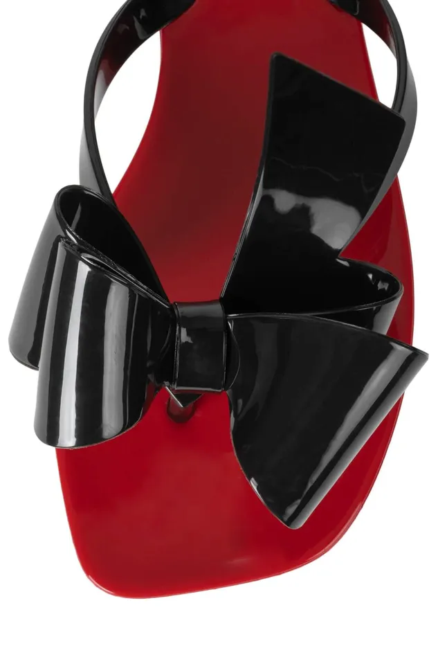 Women Jeffrey Campbell Sandals Under 100 SUGARY Red Shiny Black Shiny