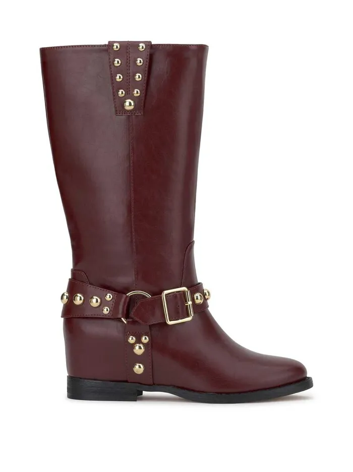 Women Jessica Simpson Boots and Booties Milley Moto Boot In Dark Cherry