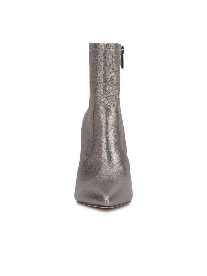 Women Jessica Simpson Boots and Booties Narelle Pointed Toe Bootie In Pewter