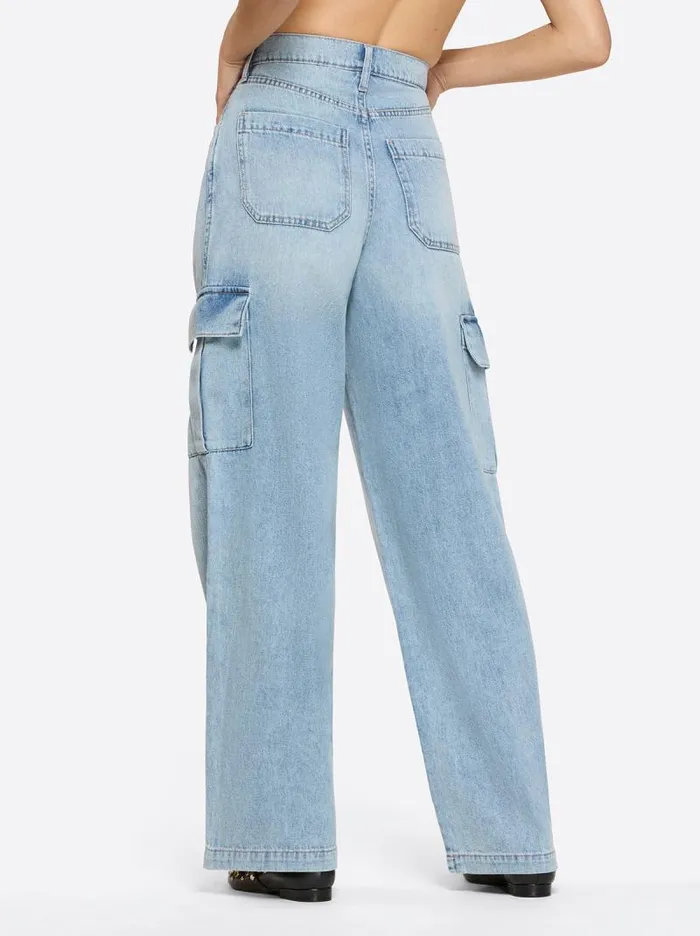 Women Jessica Simpson Bottoms Jenna Cargo Pants In Valley Sky