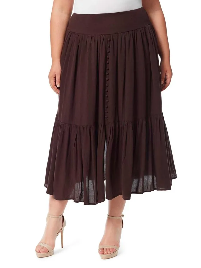 Women Jessica Simpson Bottoms Kelsie Skirt In Coffee