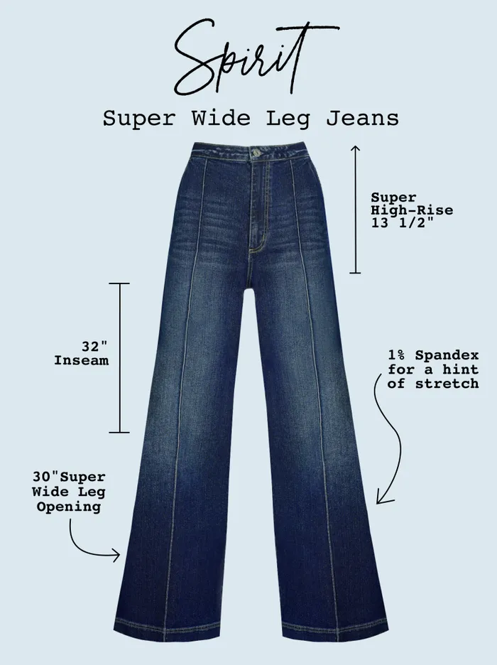 Women Jessica Simpson Bottoms Spirit Super Wide Leg Jean In Soul Mate