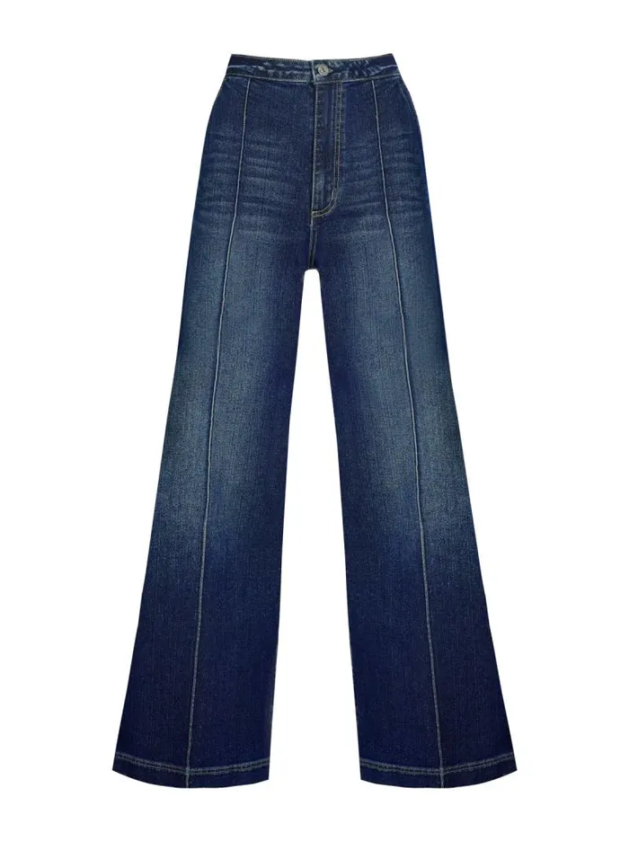 Women Jessica Simpson Bottoms Spirit Super Wide Leg Jean In Soul Mate