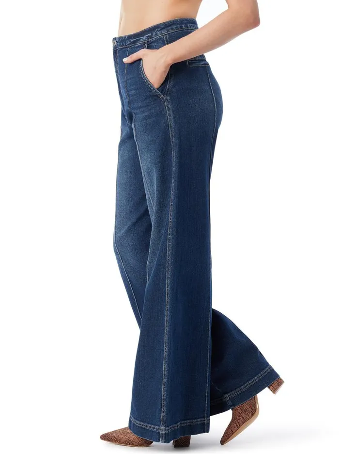 Women Jessica Simpson Bottoms Spirit Super Wide Leg Jean In Soul Mate