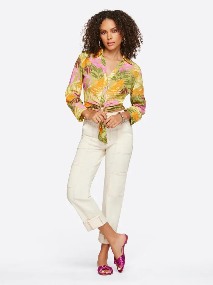 Women Jessica Simpson Bottoms Straight Cargo Ankle In Ecru