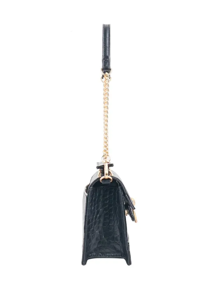 Women Jessica Simpson Crossbody Brooke Clutch In Black Croco