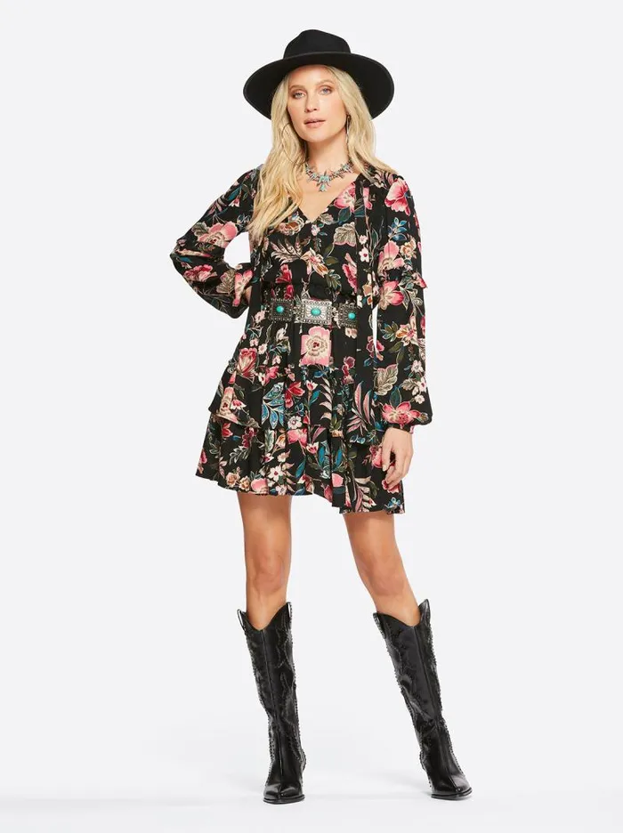 Women Jessica Simpson Dresses Reina Dress In Arcadian Blooms