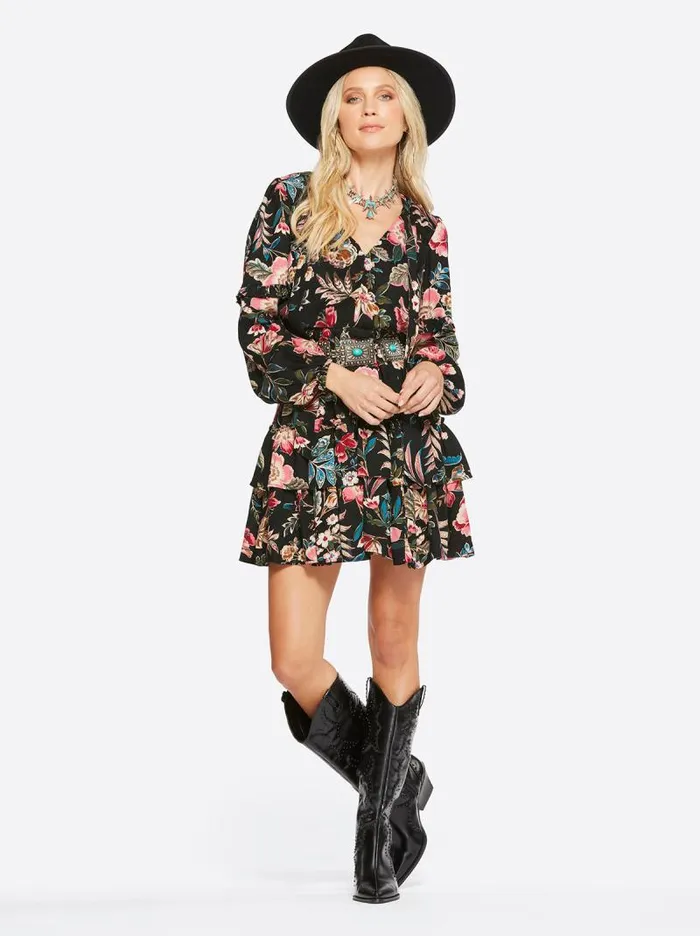 Women Jessica Simpson Dresses Reina Dress In Arcadian Blooms