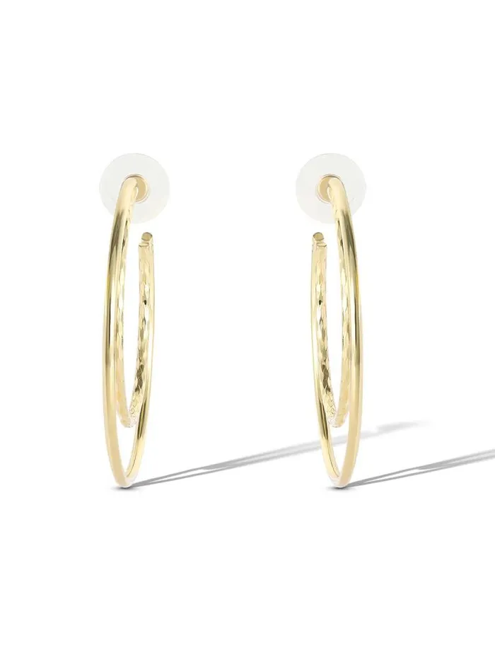 Women Jessica Simpson Earrings Double Hoop Earrings