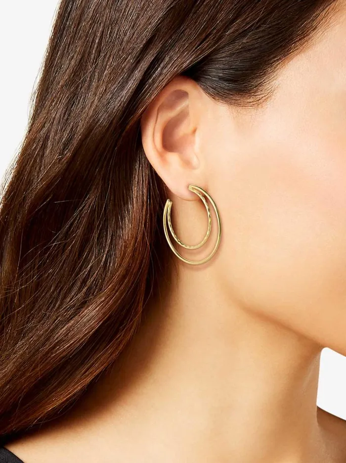Women Jessica Simpson Earrings Double Hoop Earrings