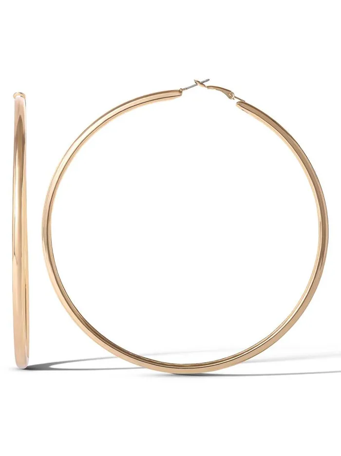 Women Jessica Simpson Earrings Large 375034 Hoop Earring