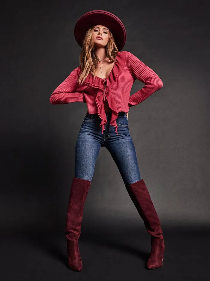 Women Jessica Simpson Jackets Blazers and Kimonos Aurier Cardi In Granita