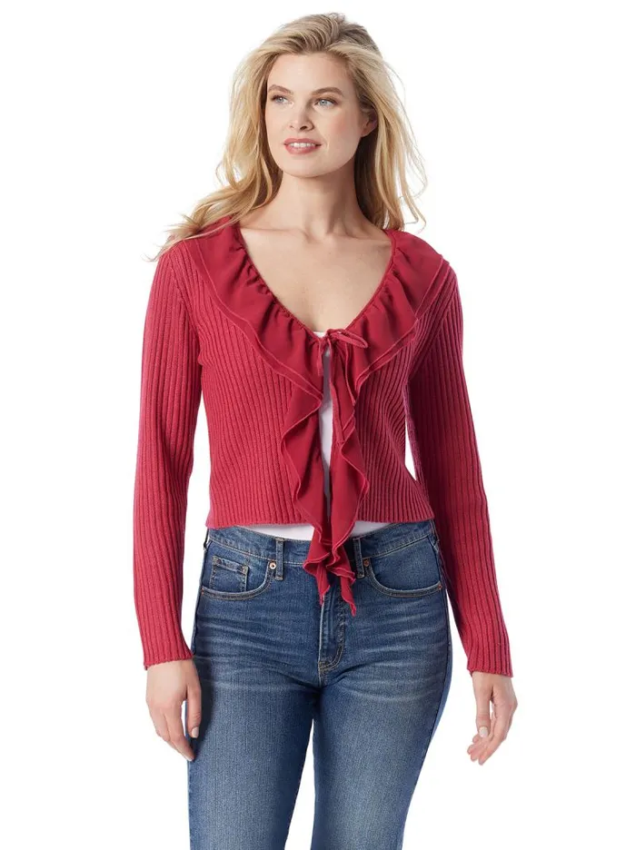Women Jessica Simpson Jackets Blazers and Kimonos Aurier Cardi In Granita