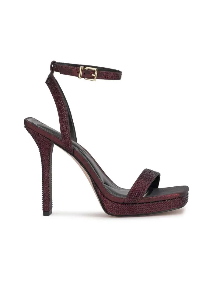 Women Jessica Simpson Sandals Adonia High Heel In Oxblood