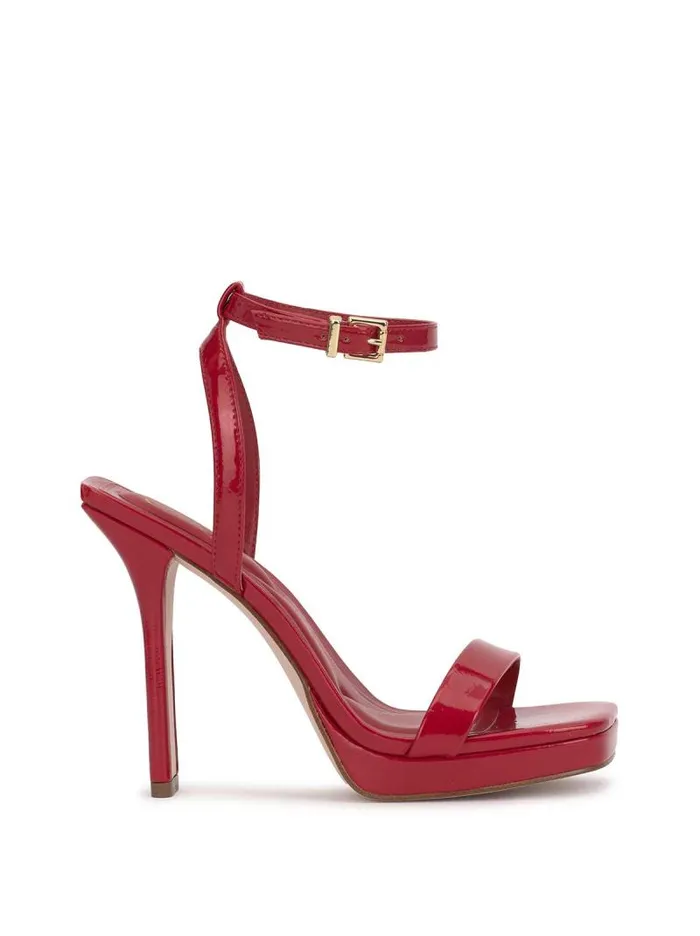 Women Jessica Simpson Sandals Adonia High Heel In Red Muse