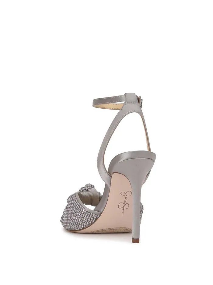 Women Jessica Simpson Sandals Ohela High Heel In Pewter