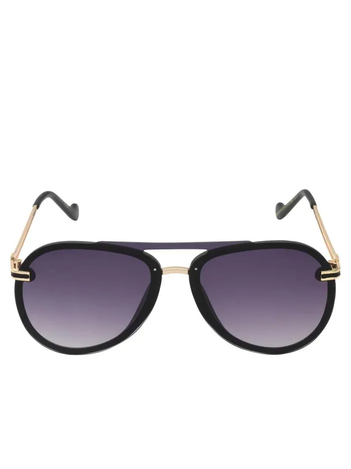 Women Jessica Simpson Sunglasses Metal Aviator Sunglasses In Smoke Matte Black