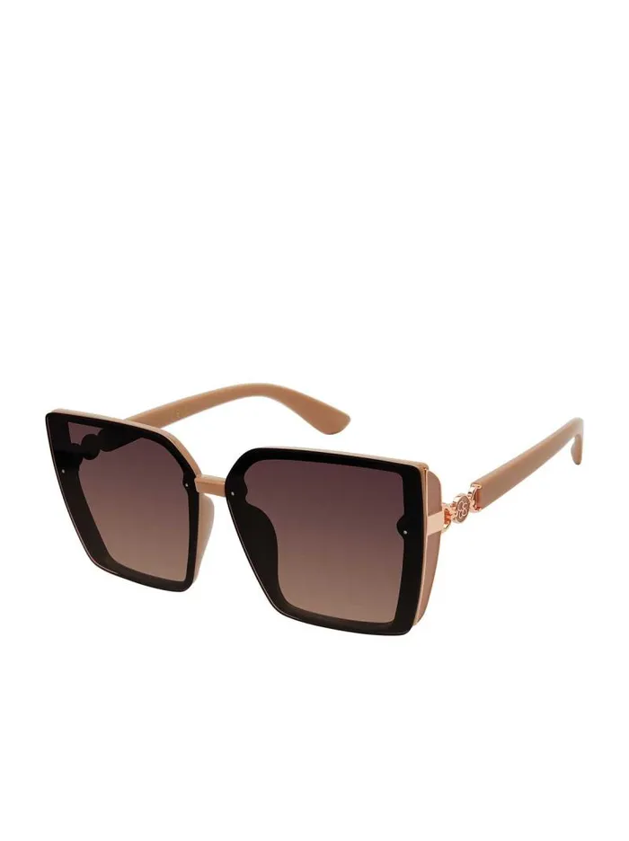Women Jessica Simpson Sunglasses Square Side Shield Cat Eye Sunglasses In Nude Women Jessica Simpson Sunglasses Square Side Shield Cat Eye Sunglasses In Nude