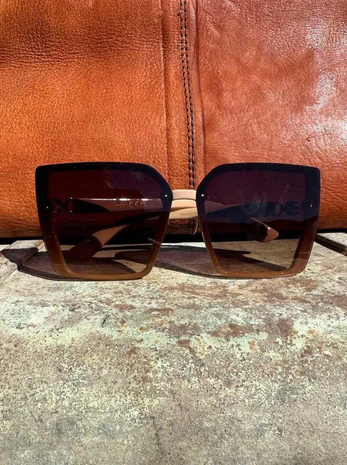 Women Jessica Simpson Sunglasses Square Side Shield Cat Eye Sunglasses In Nude