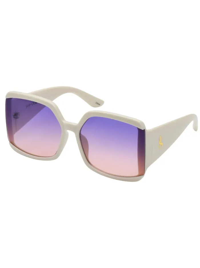 Women Jessica Simpson Sunglasses Stylish Square Sunglasses In Cream