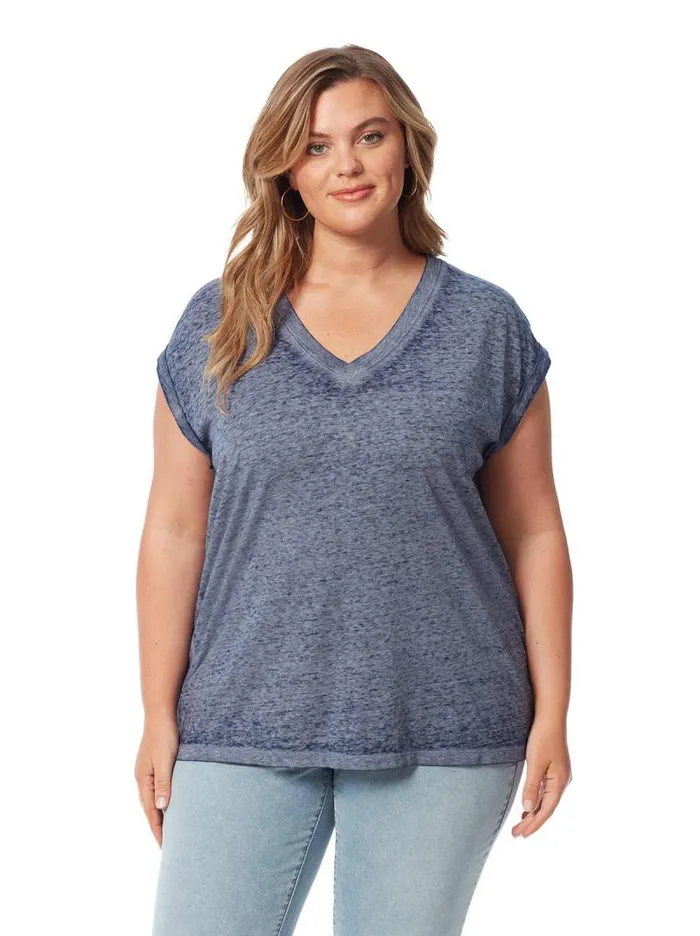 Women Jessica Simpson Tops and Tees Amory Tee In Dress Blues
