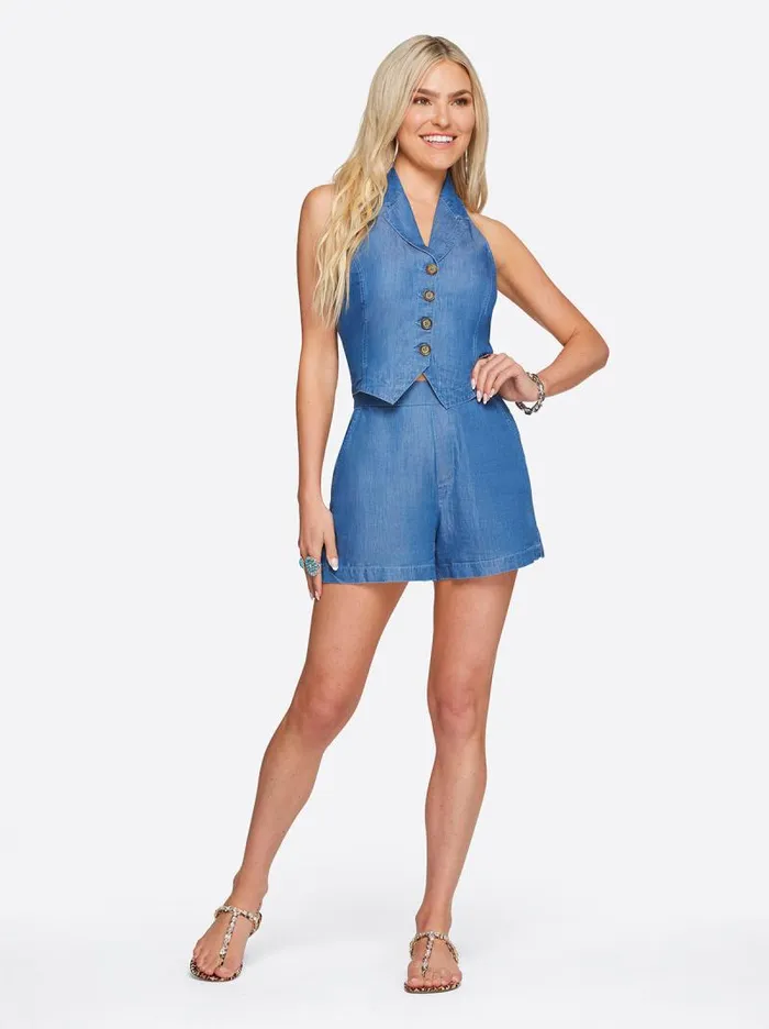 Women Jessica Simpson Tops and Tees Antonia Vest In Lovey Dovey