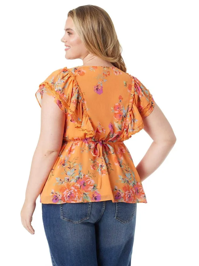 Women Jessica Simpson Tops and Tees Nori Top In Watercolor Roses