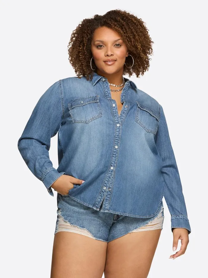 Women Jessica Simpson Tops and Tees Petunia Shirt In Premium