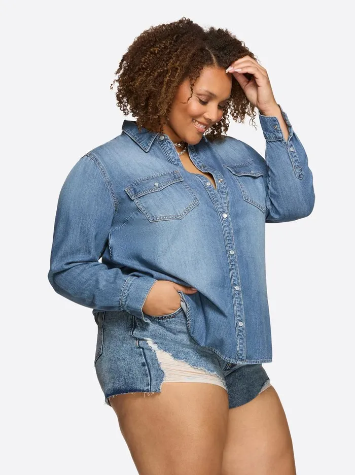 Women Jessica Simpson Tops and Tees Petunia Shirt In Premium
