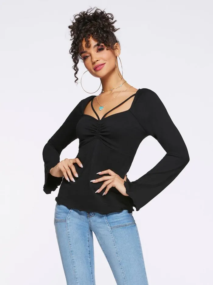 Women Jessica Simpson Tops and Tees Rori Top In Black