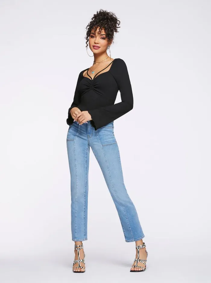 Women Jessica Simpson Tops and Tees Rori Top In Black