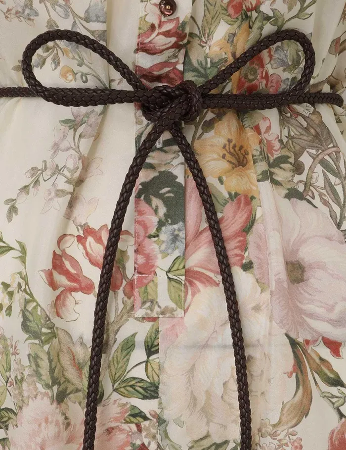 Women Jumpsuits and Playsuits Zimmermann Waverly Shirt Playsuit Cream Floral