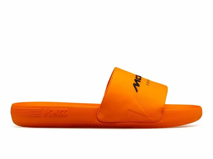 Women KSwiss Slides and Sandals SLIDE SANDAL X MCLAREN Papaya