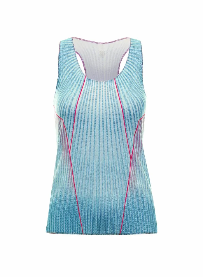 Women KSwiss TShirts and Tops PLEATED VNECK TANK Angel