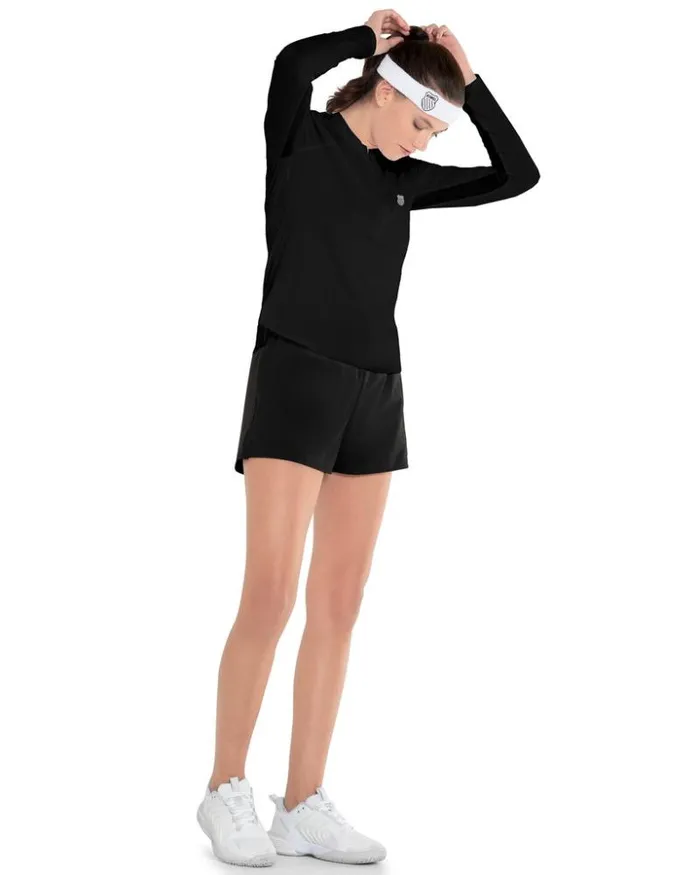 Women KSwiss Tennis and Pickleball EXCEL ZIP LS Black