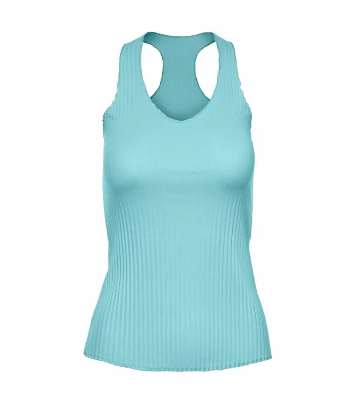 Women KSwiss Tennis PLEATED VNECK TANK 2 Angel Blue