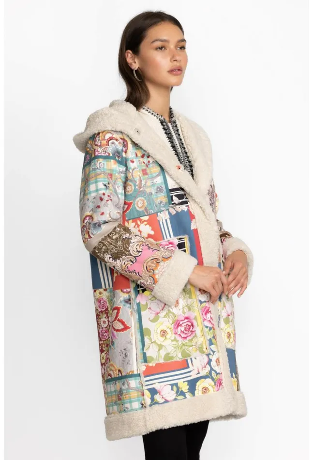 Women Kerry Suede Coat Multi Johnny Was Outerwear