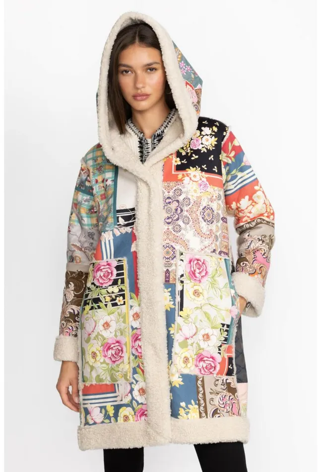 Women Kerry Suede Coat Multi Johnny Was Outerwear