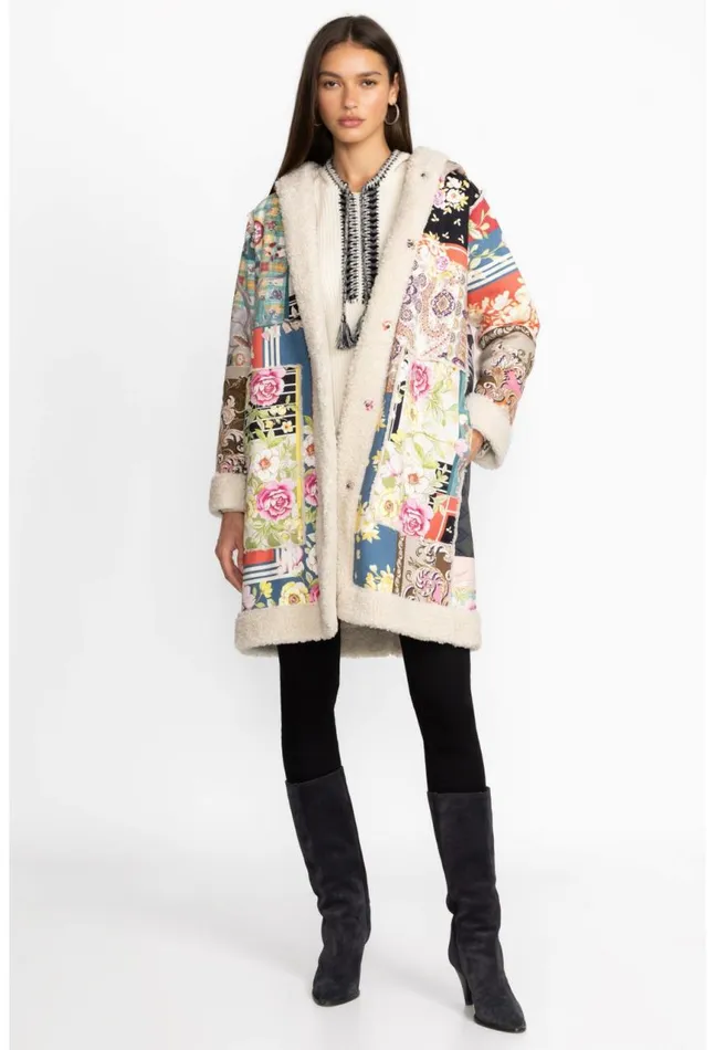 Women Kerry Suede Coat Multi Johnny Was Outerwear