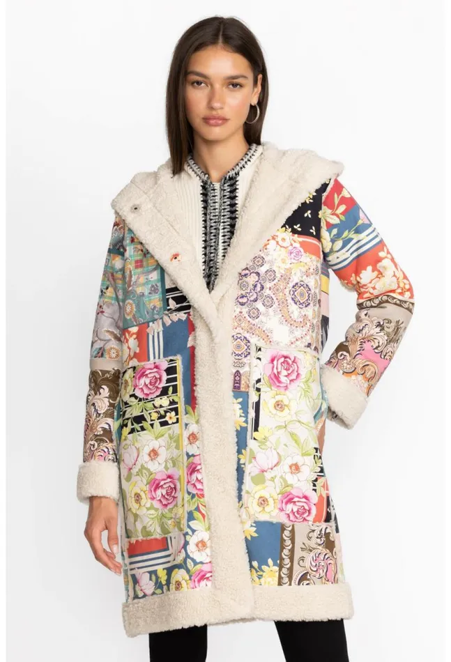 Women Kerry Suede Coat Multi Johnny Was Outerwear
